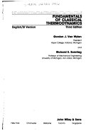 Fundamentals of Classical Thermodynamics