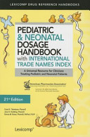 Pediatric   Neonatal Dosage Handbook With International Trade Names Index Book PDF
