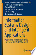 Information Systems Design and Intelligent Applications Book
