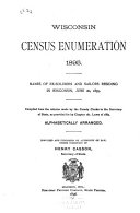 Tabular Statements of the Census Enumeration and the Agricultural, Mineral, and Manufacturing Interests of the State of Wisconsin
