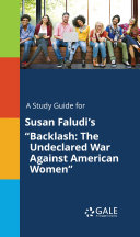 Pdf A Study Guide for Susan Faludi's 