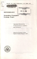 Meteorology, Stratosphere-troposphere Exchange Project