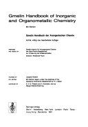 Gmelin Handbook of Inorganic Chemistry Book PDF