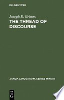 The Thread Of Discourse