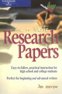 How to Write Research Papers Book