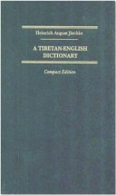 A Tibetan English Dictionary    Compact Edition