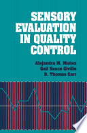 Sensory Evaluation in Quality Control Book