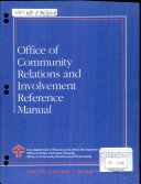 Office of Community Relations and Involvement Reference Manual
