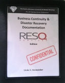 Business Continuity and Disaster Recovery Documentation