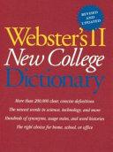 Webster s II New College Dictionary