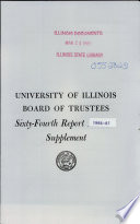 Supplement to the Minutes of the Board of Trustees of the University of Illinois