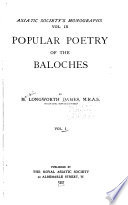Popular Poetry of the Baloches