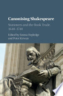 Canonising Shakespeare