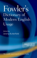 Fowler's Dictionary of Modern English Usage [Pdf/ePub] eBook