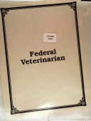 The Federal Veterinarian Book PDF