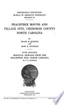 ... Peachtree Mound and Village Site, Cherokee County, North Carolina