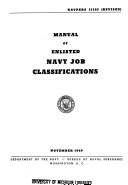 Manual of Navy Enlisted Classifications