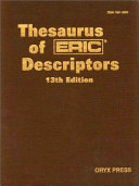 Thesaurus of ERIC Descriptors