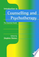 Introduction To Counselling And Psychotherapy