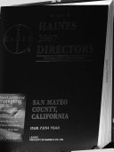Haines San Mateo County Criss cross Directory