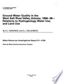 Ground Water Quality In The West Salt River Valley Arizona 1996 98