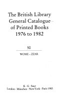 The British Library General Catalogue Of Printed Books 1976 To 1982 50 Wome Zzar