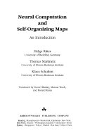 Neural Computation and Self-organizing Maps
