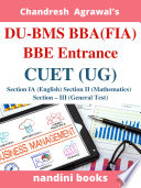 CUET For Delhi University UG Entrance BMS- BBA (FIA)- BBE Ebook-PDF