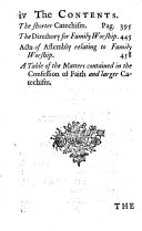 A Collection of Confessions of Faith, Catechisms, Directories, Books of Discipline, &c. of Publick Authority in the Church of Scotland. ...