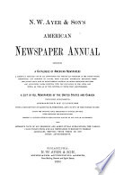 N  W  Ayer   Son s American Newspaper Annual