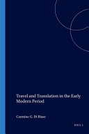 Travel and Translation in the Early Modern Period