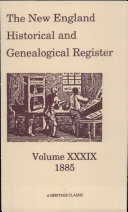 The New England Historical and Genealogical Register,