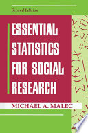 Essential Statistics For Social Research