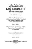Baldwin s Law Students  Vade mecum