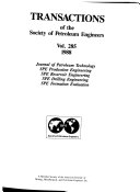 Transactions of the Society of Petroleum Engineers Book