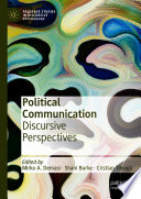 Political communication : discursive perspectives /