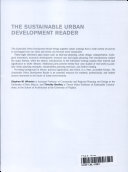 The Sustainable Urban Development Reader