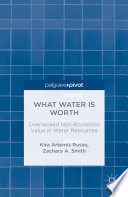 What Water Is Worth  Overlooked Non Economic Value in Water Resources Book PDF