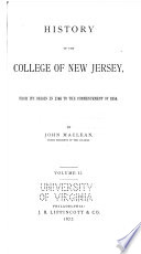 History Of The College Of New Jersey