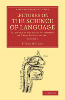 Lectures on the Science of Language