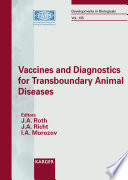 Vaccines and Diagnostics for Transboundary Animal Diseases Book