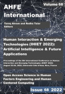 Human Interaction & Emerging Technologies (IHIET 2022): Artificial Intelligence & Future Applications