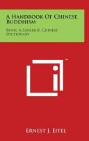 A Handbook of Chinese Buddhism
