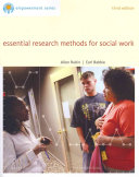 Brooks Cole Empowerment Series  Essential Research Methods for Social Work