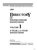 Directory of Postsecondary Institutions