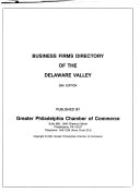 Business Firms Directory of the Delaware Valley