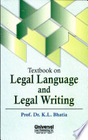 Textbook on Legal Language and Legal Writing Book