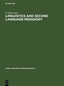 Linguistics and Second Language Pedagogy