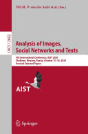 Analysis of Images  Social Networks and Texts