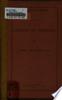 Catalogue Of Additions Made To The Library Of Congress